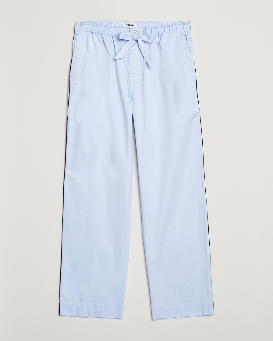Herren | Schlafanzüge & Bademäntel | Tekla | Sateen Pyjama Pants Bellhop Blue
