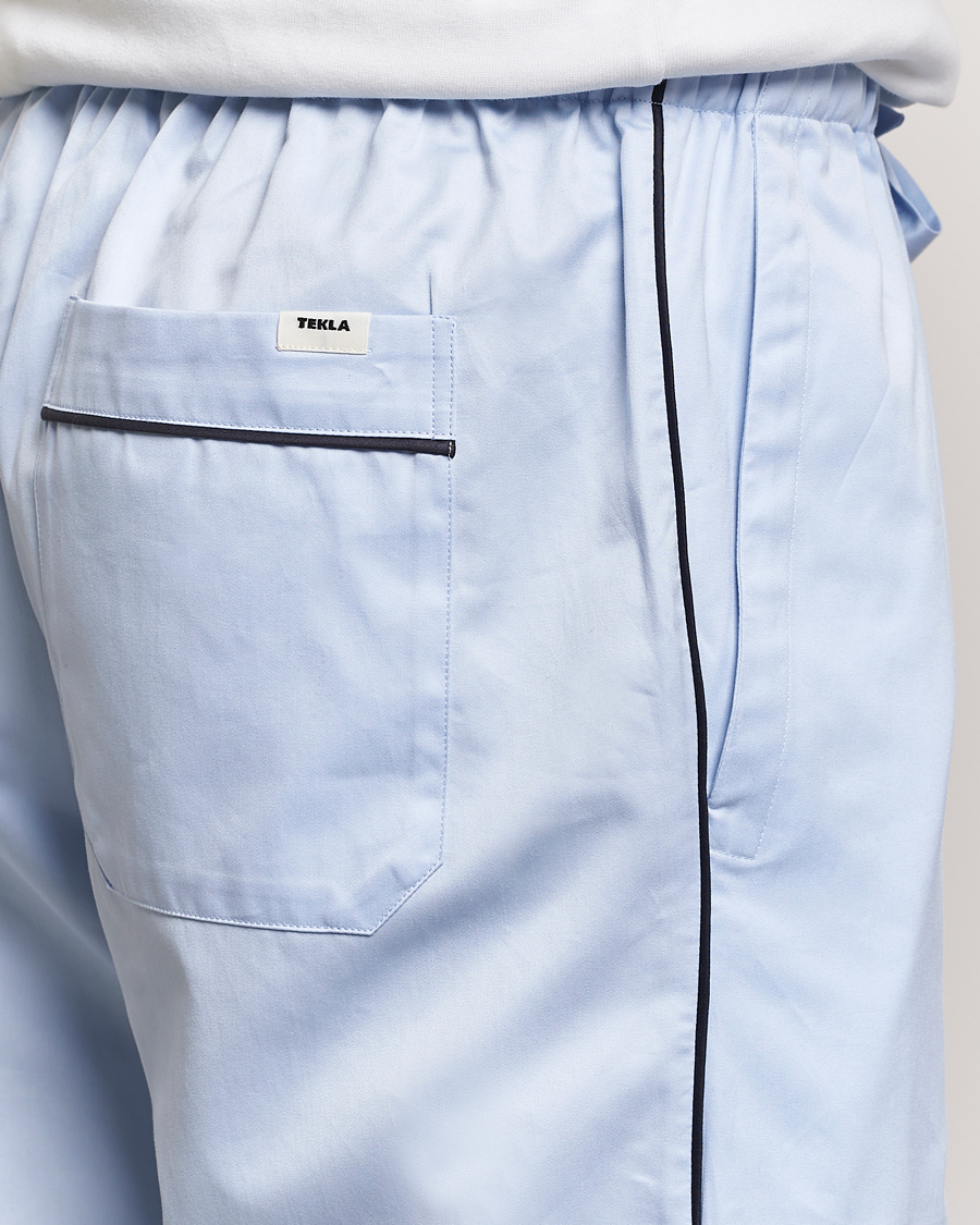 Herren | Schlafanzüge & Bademäntel | Tekla | Sateen Pyjama Pants Bellhop Blue
