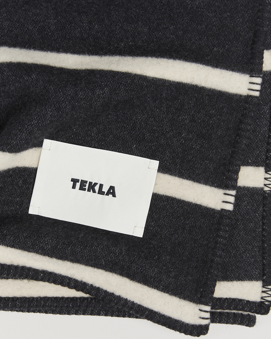 Herren | Textilien | Tekla | Lambswool Blanket Starling Stripes