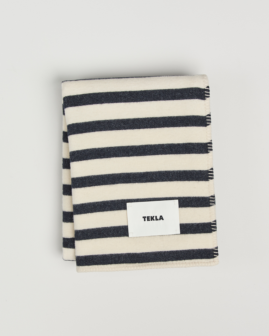 Herren | Textilien | Tekla | Lambswool Blanket Magpie Stripes