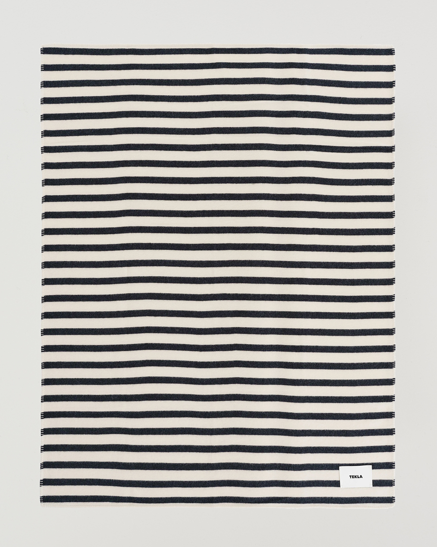 Herren | Tekla Lambswool Blanket Magpie Stripes | Tekla | Lambswool Blanket Magpie Stripes