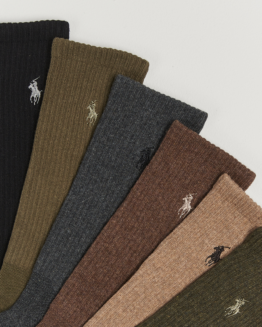 Herren | Unterwäsche | Polo Ralph Lauren | Polo Ralph Lauren6-Pack Performance Crew SocksBrown
