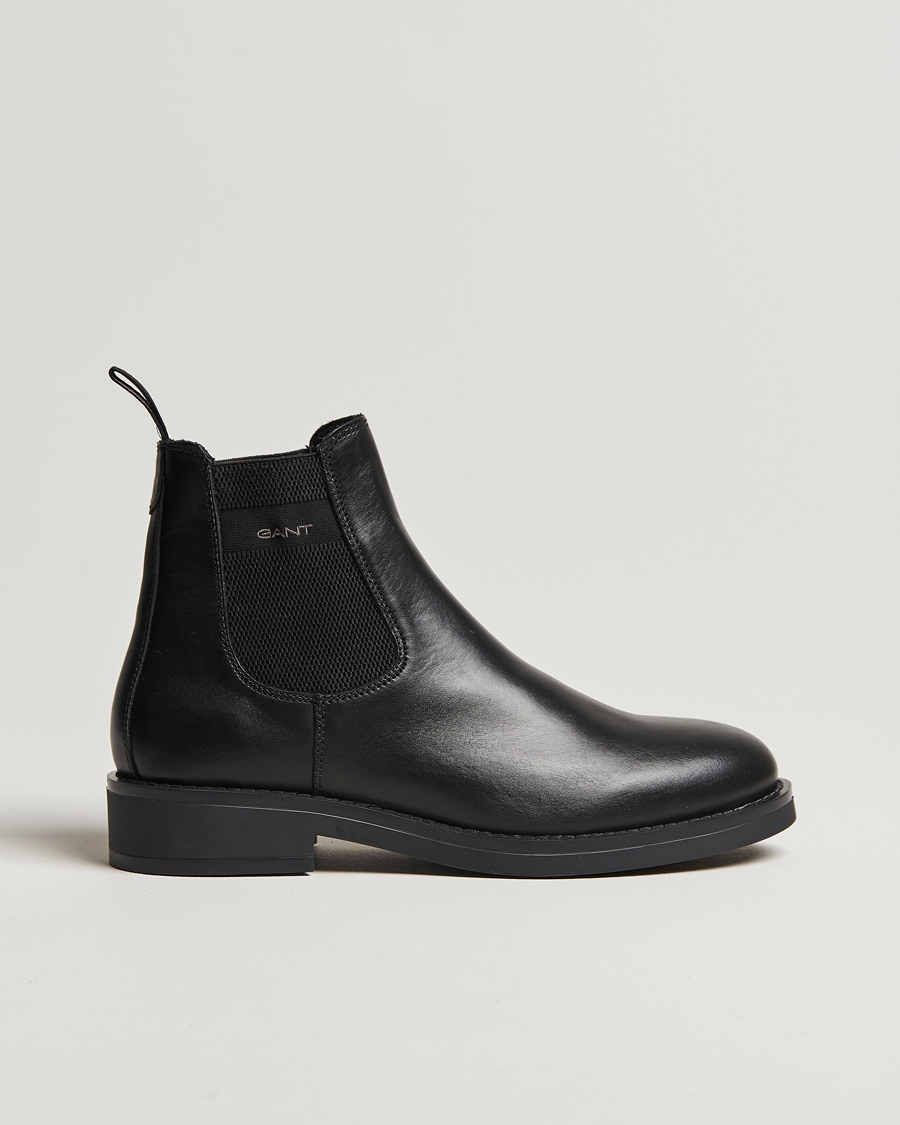 Herren | GANT Prepdale Leather Chelsea Boot Black | GANT | Prepdale Leather Chelsea Boot Black
