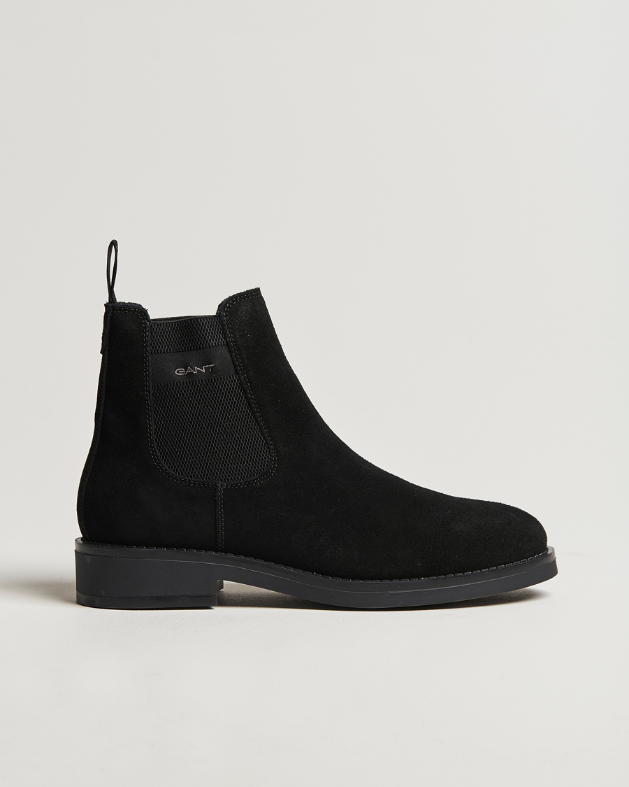 Herren | GANT Prepdale Suede Chelsea Boot Black | GANT | Prepdale Suede Chelsea Boot Black