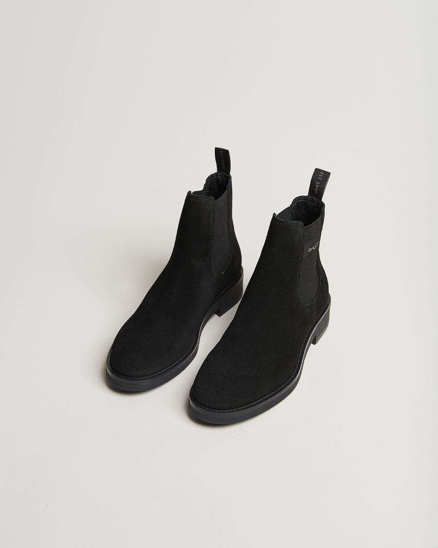 Herren | GANT Prepdale Suede Chelsea Boot Black | GANT | Prepdale Suede Chelsea Boot Black