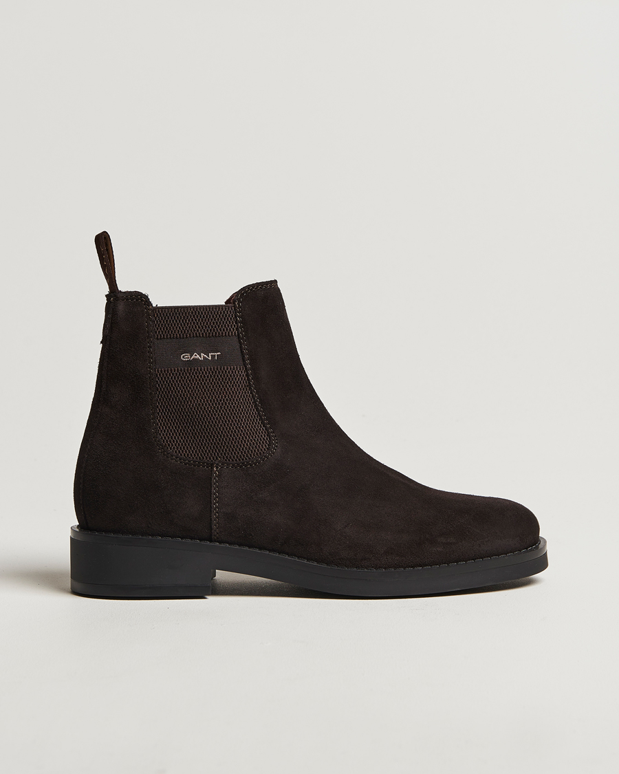 Herren | GANT Prepdale Suede Chelsea Boot Espresso Brown | GANT | Prepdale Suede Chelsea Boot Espresso Brown