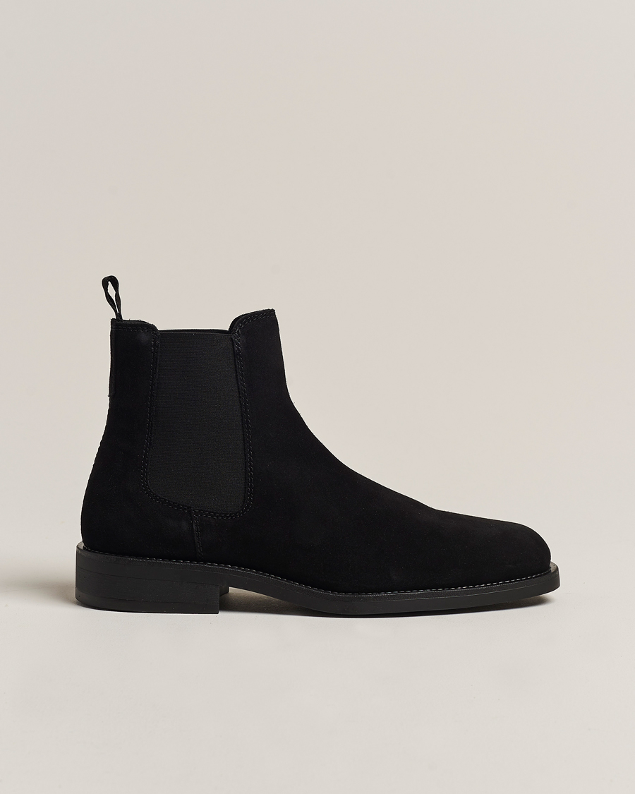 Herren | GANT Rizmood Suede Chelsea Boot Black | GANT | Rizmood Suede Chelsea Boot Black