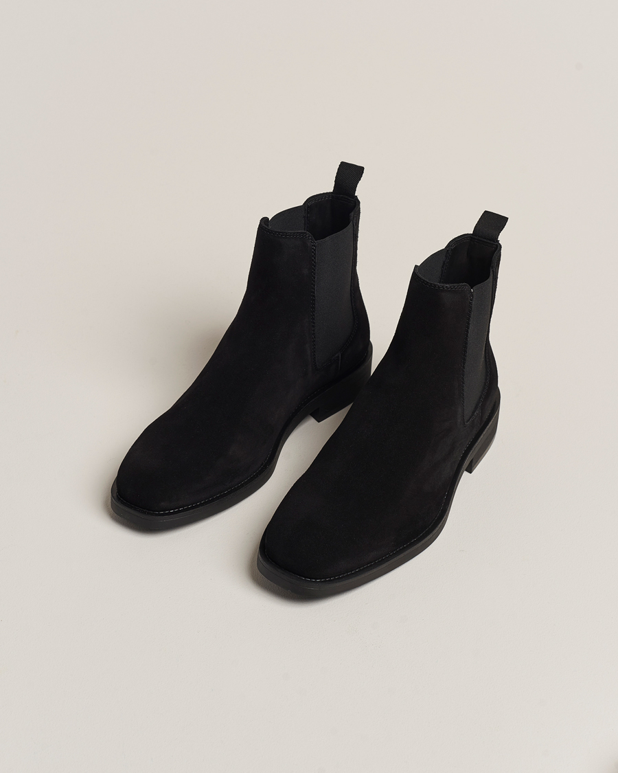 Herren | GANT Rizmood Suede Chelsea Boot Black | GANT | Rizmood Suede Chelsea Boot Black
