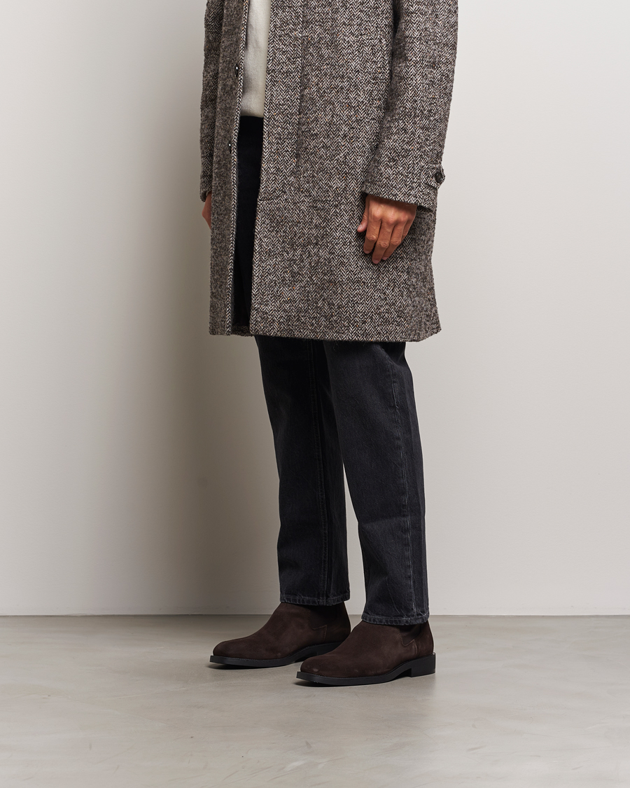 Herren | GANT Rizmood Suede Chelsea Boot Dark Brown | GANT | Rizmood Suede Chelsea Boot Dark Brown