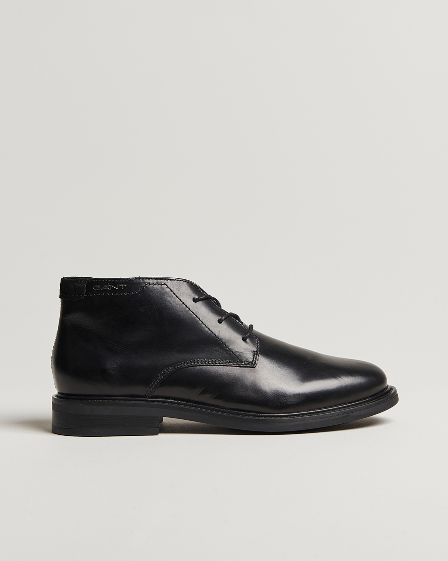 Herren | GANT St Fairkon Chukka Leather Boot Black | GANT | St Fairkon Chukka Leather Boot Black