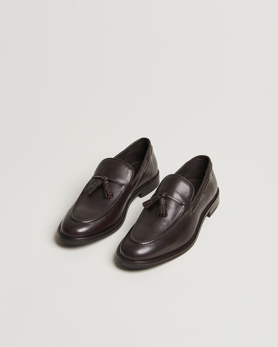 Herren | GANT Lozham Leather Tassle Loafer Dark Brown | GANT | Lozham Leather Tassle Loafer Dark Brown