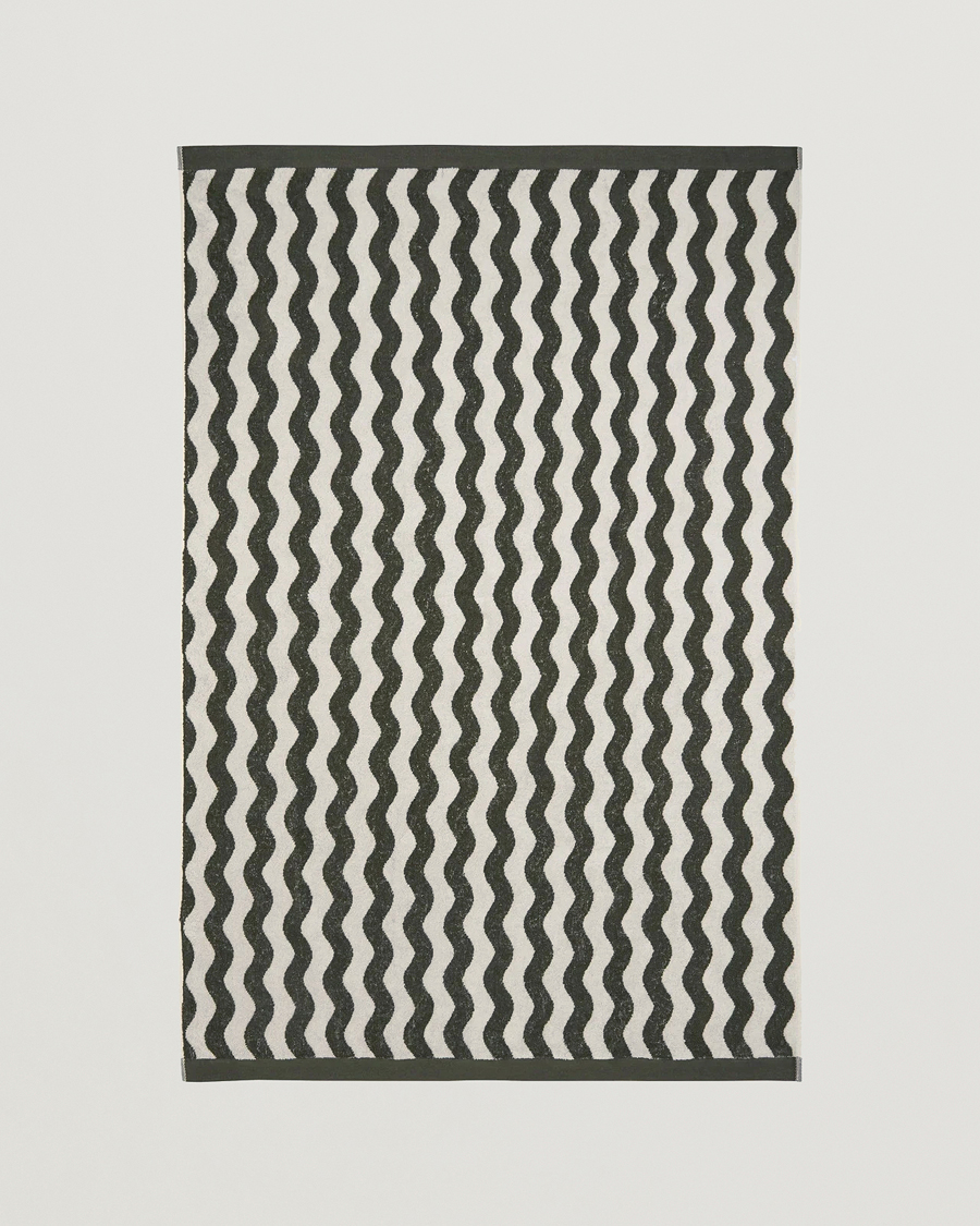 Herren | Badehosen | OAS | Forest Waver Towel Green/White