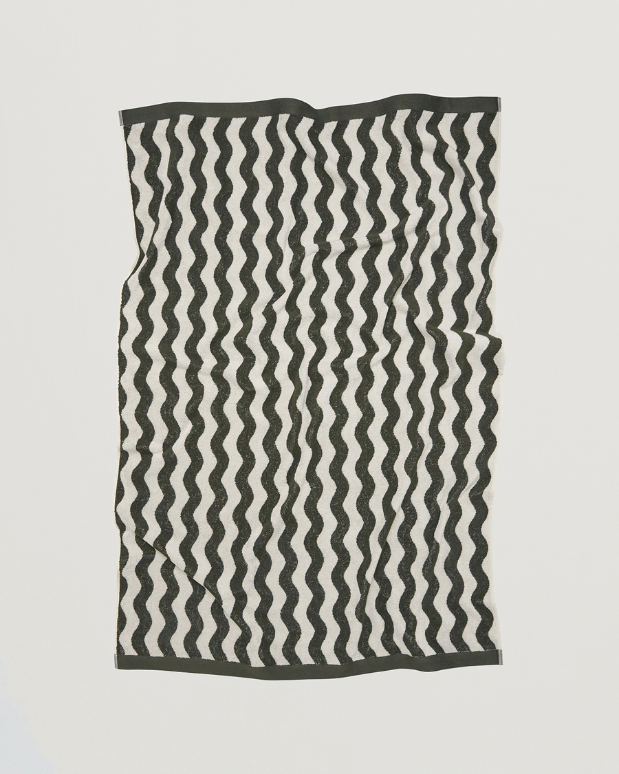 Herren | Badehosen | OAS | Forest Waver Towel Green/White