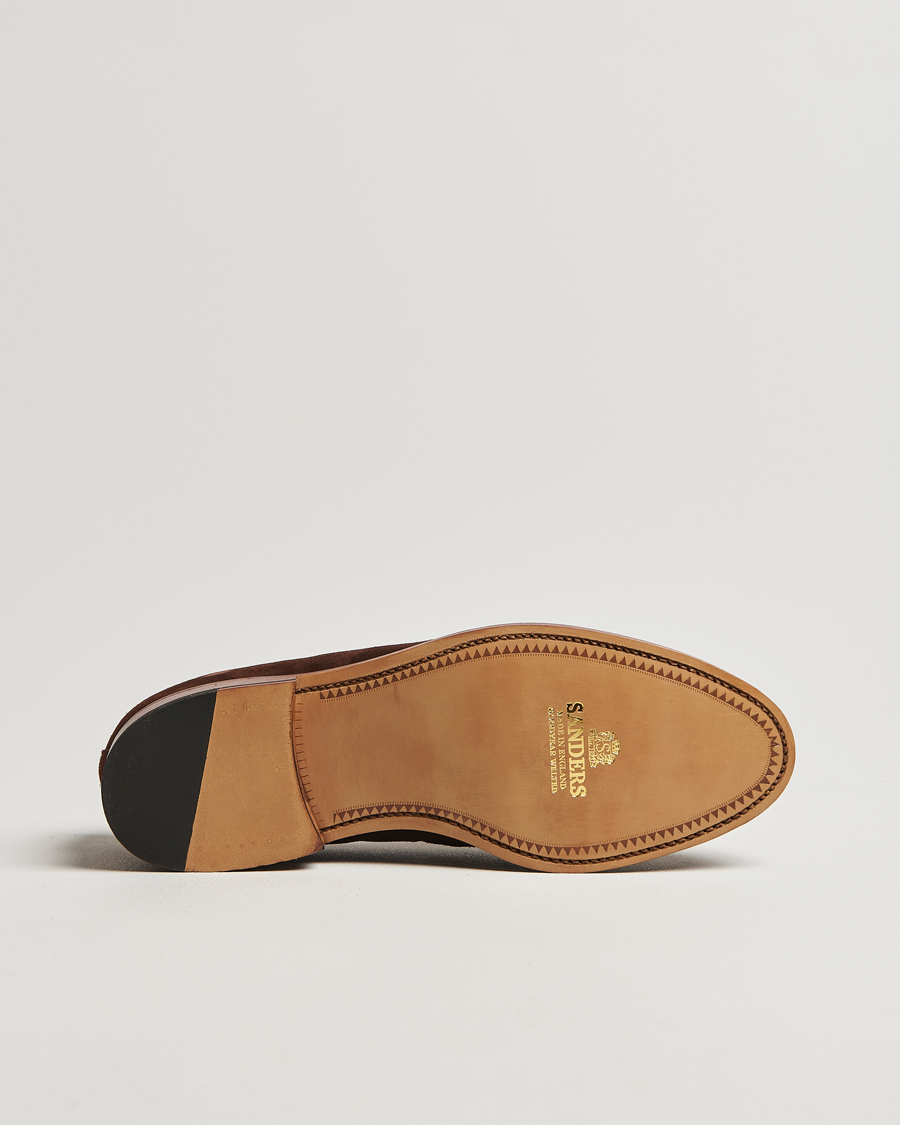 Herren | Sanders Finschley Suede Tassel Loafer Polo Snuff | Sanders | Finschley Suede Tassel Loafer Polo Snuff