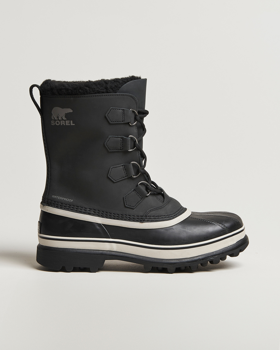 Herren | Boots | Sorel | Caribou WP Felt Lined Leather Boots Black
