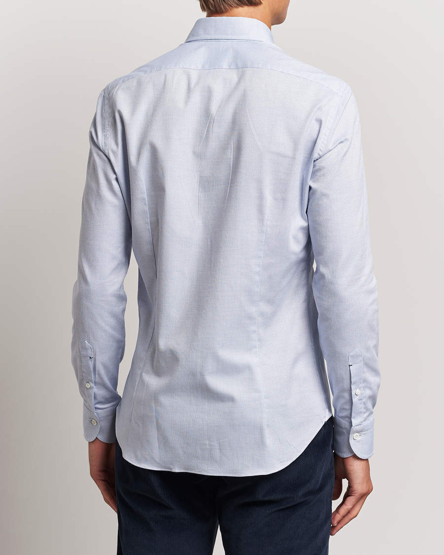 Herren | Hemden | Mazzarelli | Soft Cotton Button Down Shirt Light Blue