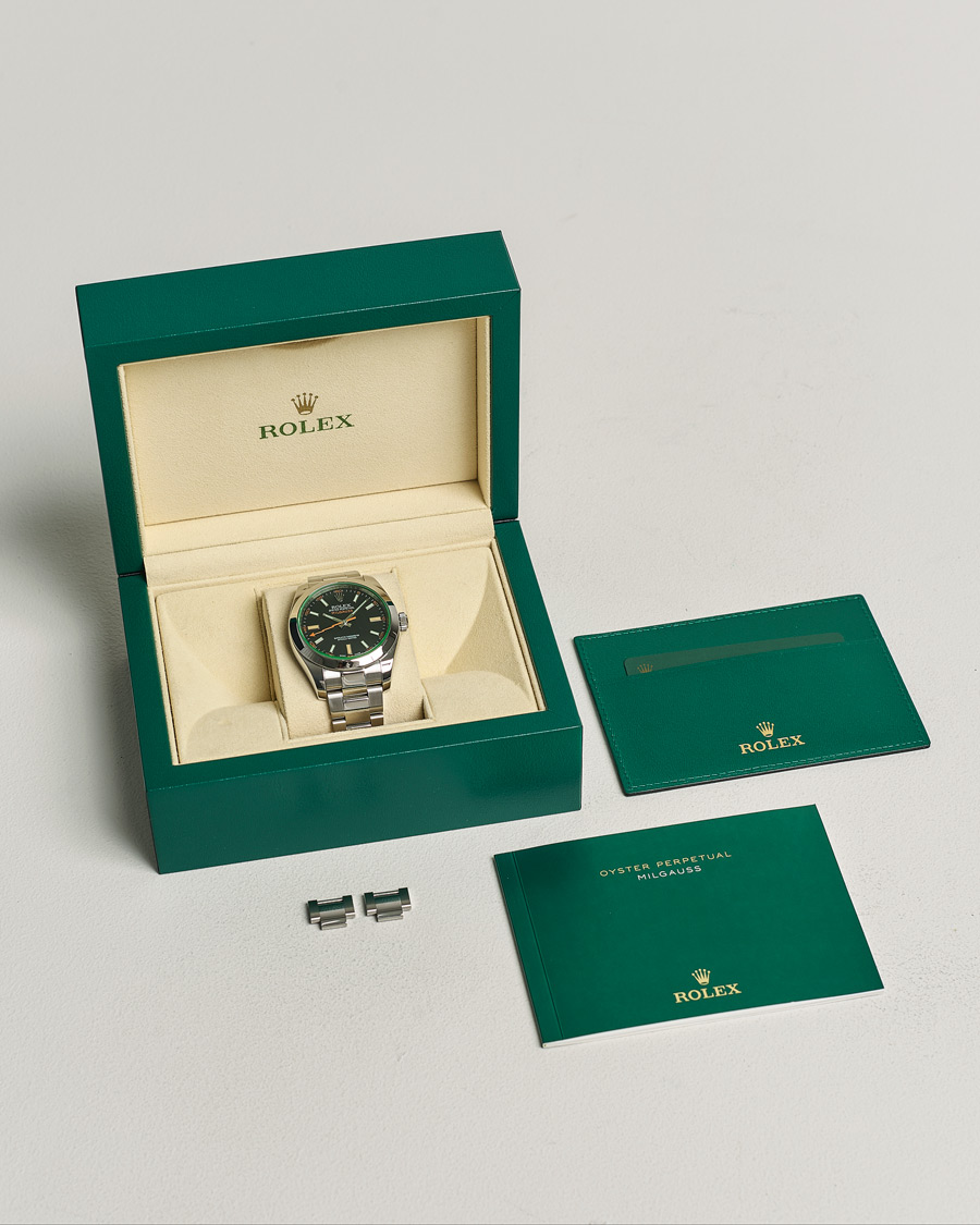 Herren | Rolex Pre-Owned Milgauss 116400GV Silver | Rolex Pre-Owned | Milgauss 116400GV Silver