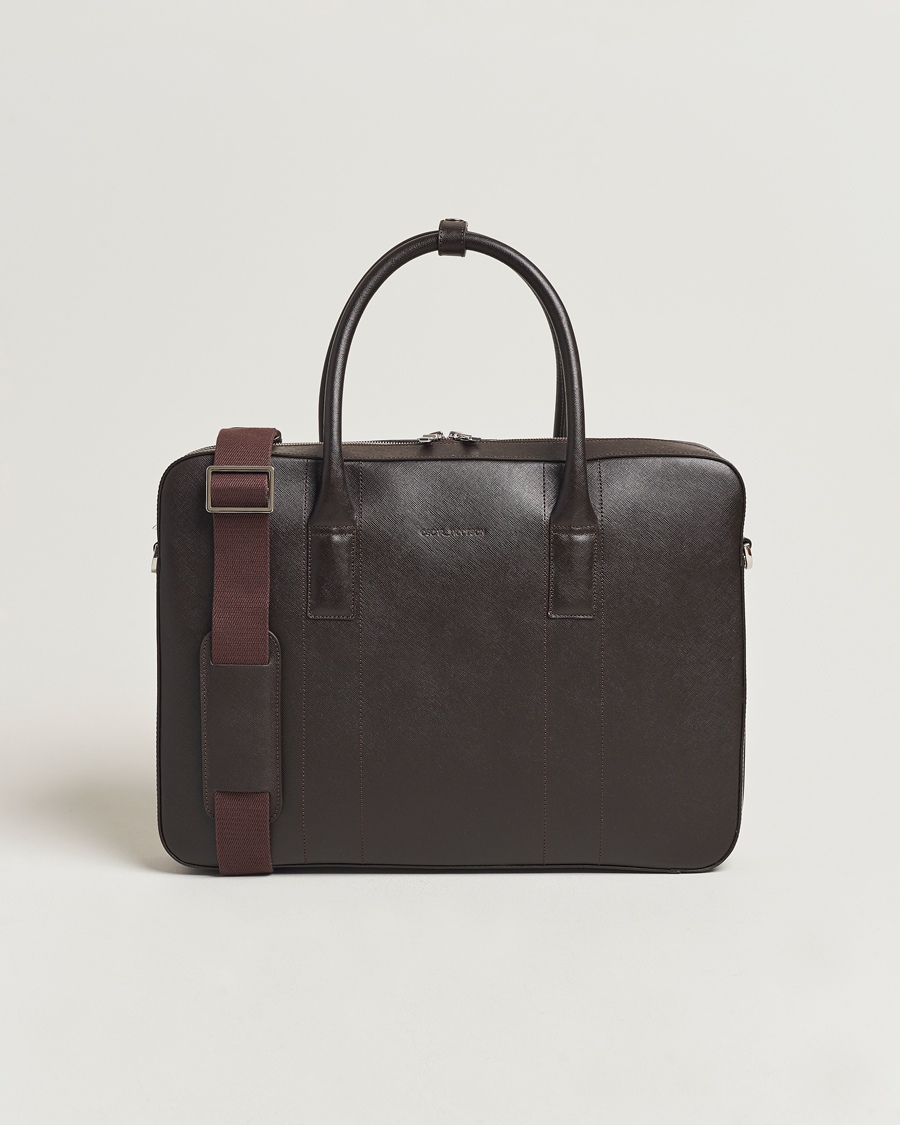 Herren | Oscar Jacobson Leather Briefcase Forastero Brown | Oscar Jacobson | Leather Briefcase Forastero Brown