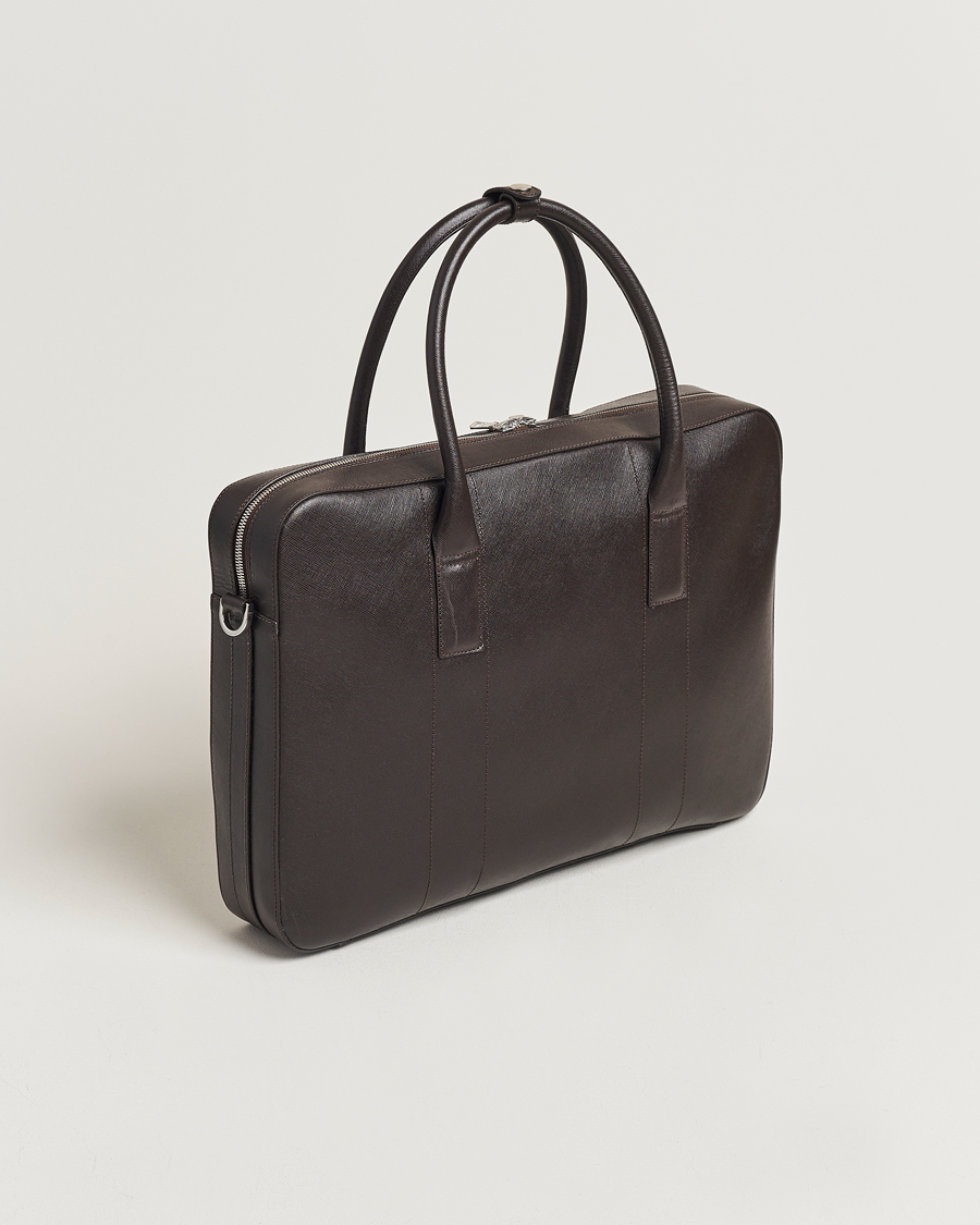 Herren | Oscar Jacobson Leather Briefcase Forastero Brown | Oscar Jacobson | Leather Briefcase Forastero Brown