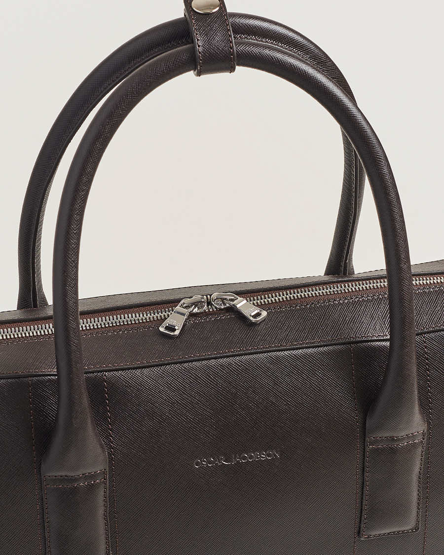 Herren | Oscar Jacobson Leather Briefcase Forastero Brown | Oscar Jacobson | Leather Briefcase Forastero Brown