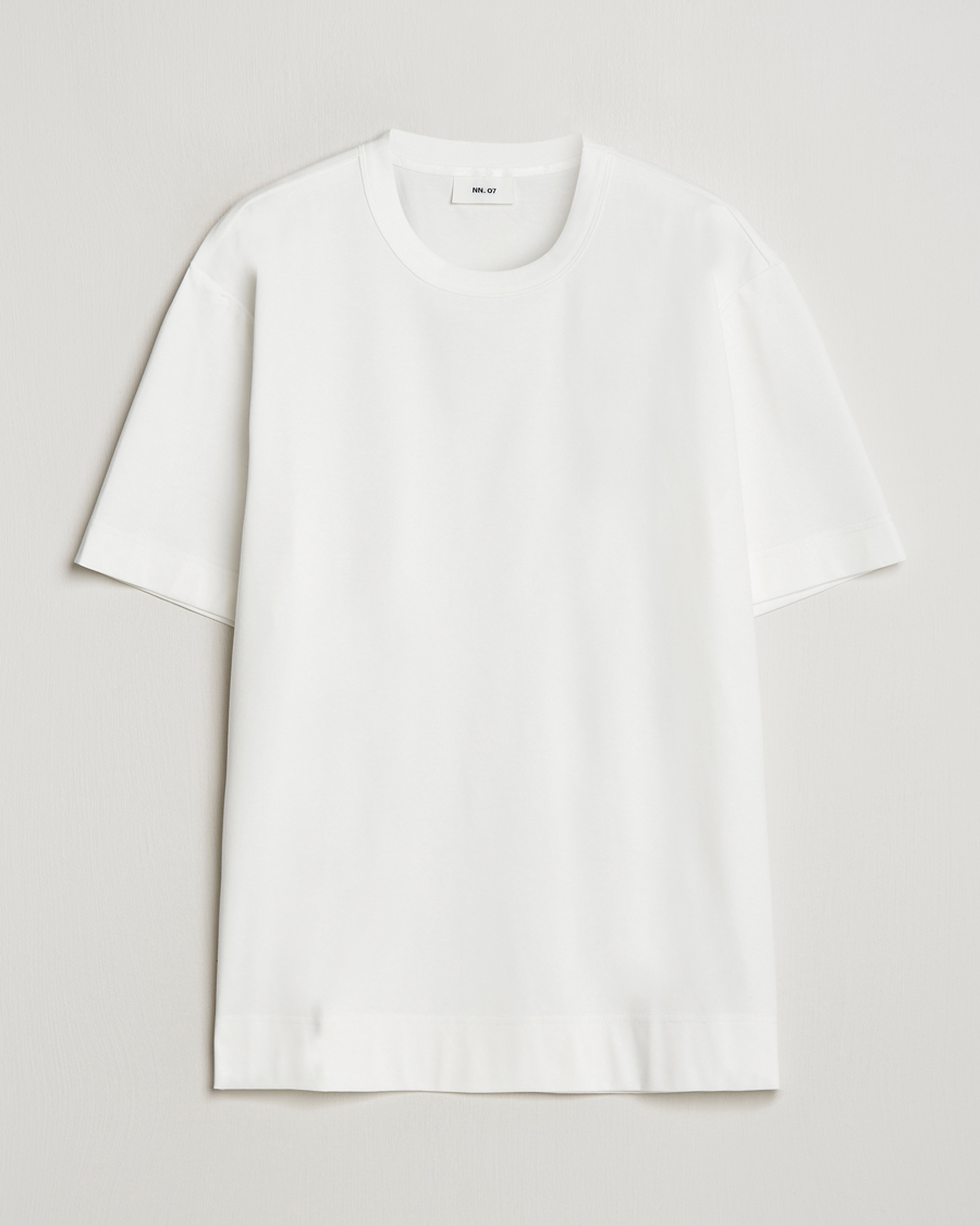 Herren | T-Shirts | NN07 | Pedro Mercerized Crew Neck T-Shirt Cream