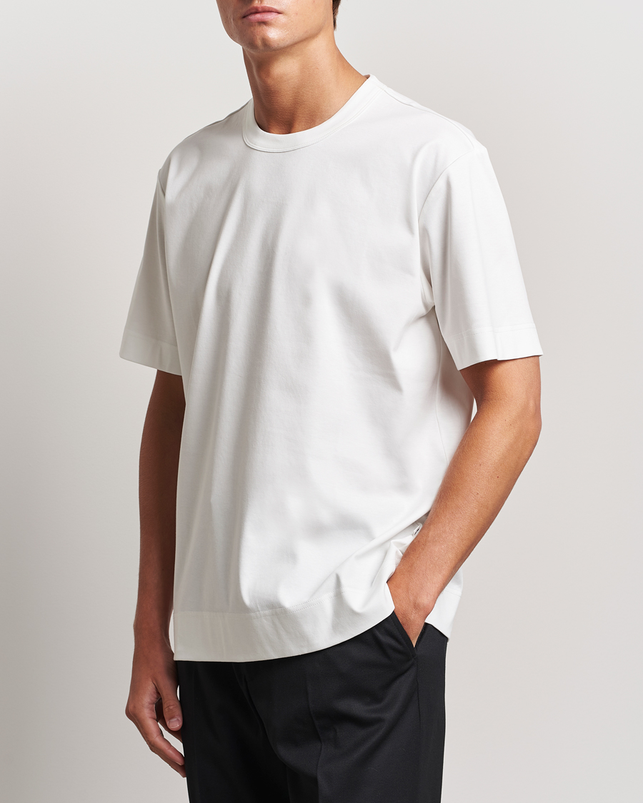 Herren | T-Shirts | NN07 | Pedro Mercerized Crew Neck T-Shirt Cream