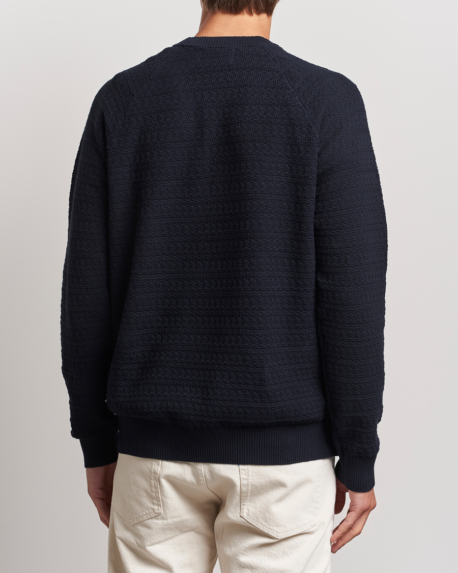 Herren | Pullover | NN07 | Collin Structured Knitted Sweater Navy Blue