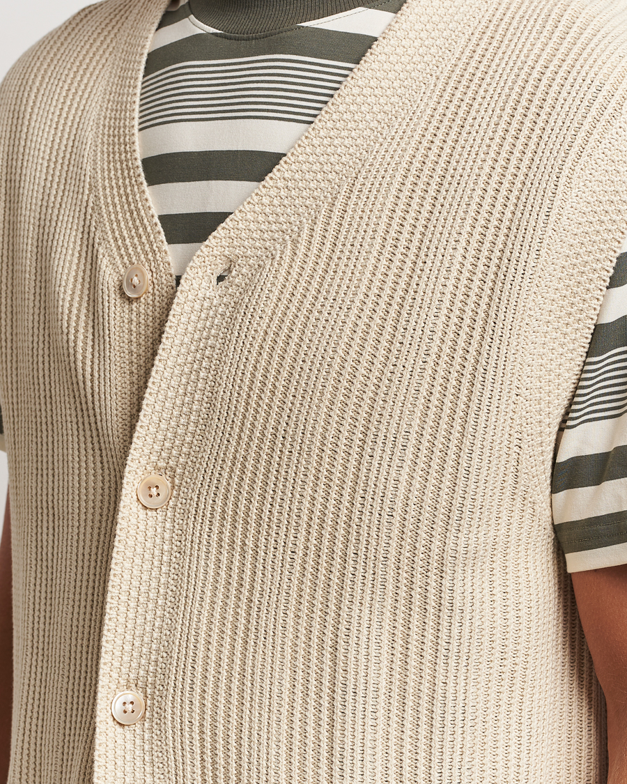 Herren | Pullover | NN07 | Reece Knitted Vest Ecru