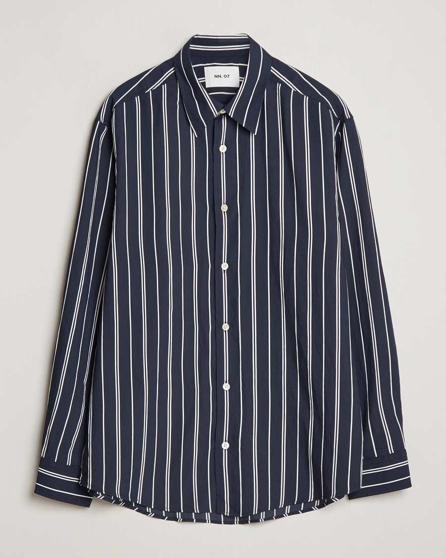 Herren | Hemden | NN07 | Quinsy Striped Shirt Navy/White
