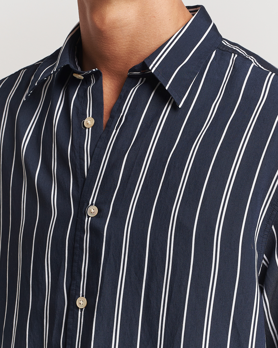Herren | Hemden | NN07 | Quinsy Striped Shirt Navy/White