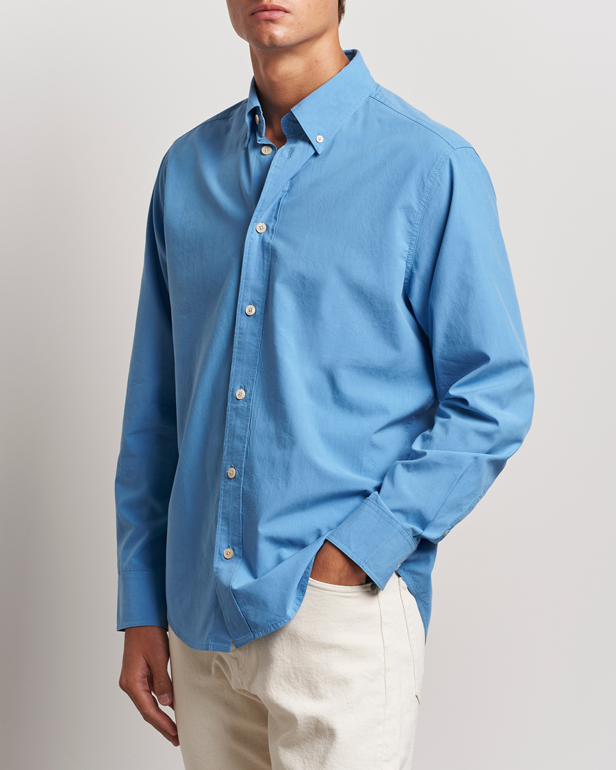Herren | Hemden | NN07 | Colby Lyocell/Cotton Button Down Shirt Blue Jasper