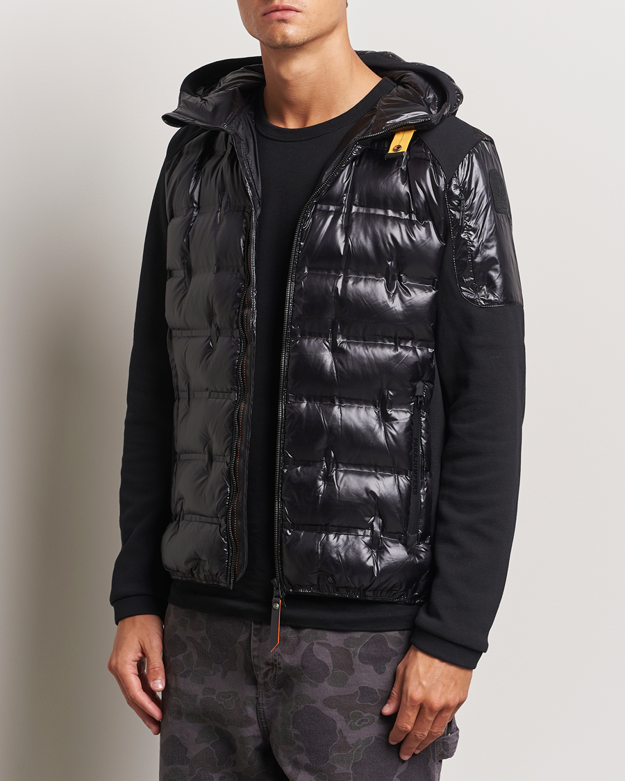 Herren | Jacken | Parajumpers | Gyles Piquet Puffer Hybrid Jacket Black