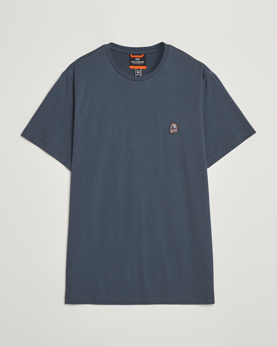 Herren | T-Shirts | Parajumpers | Basic Patch T-Shirt Dark Avio