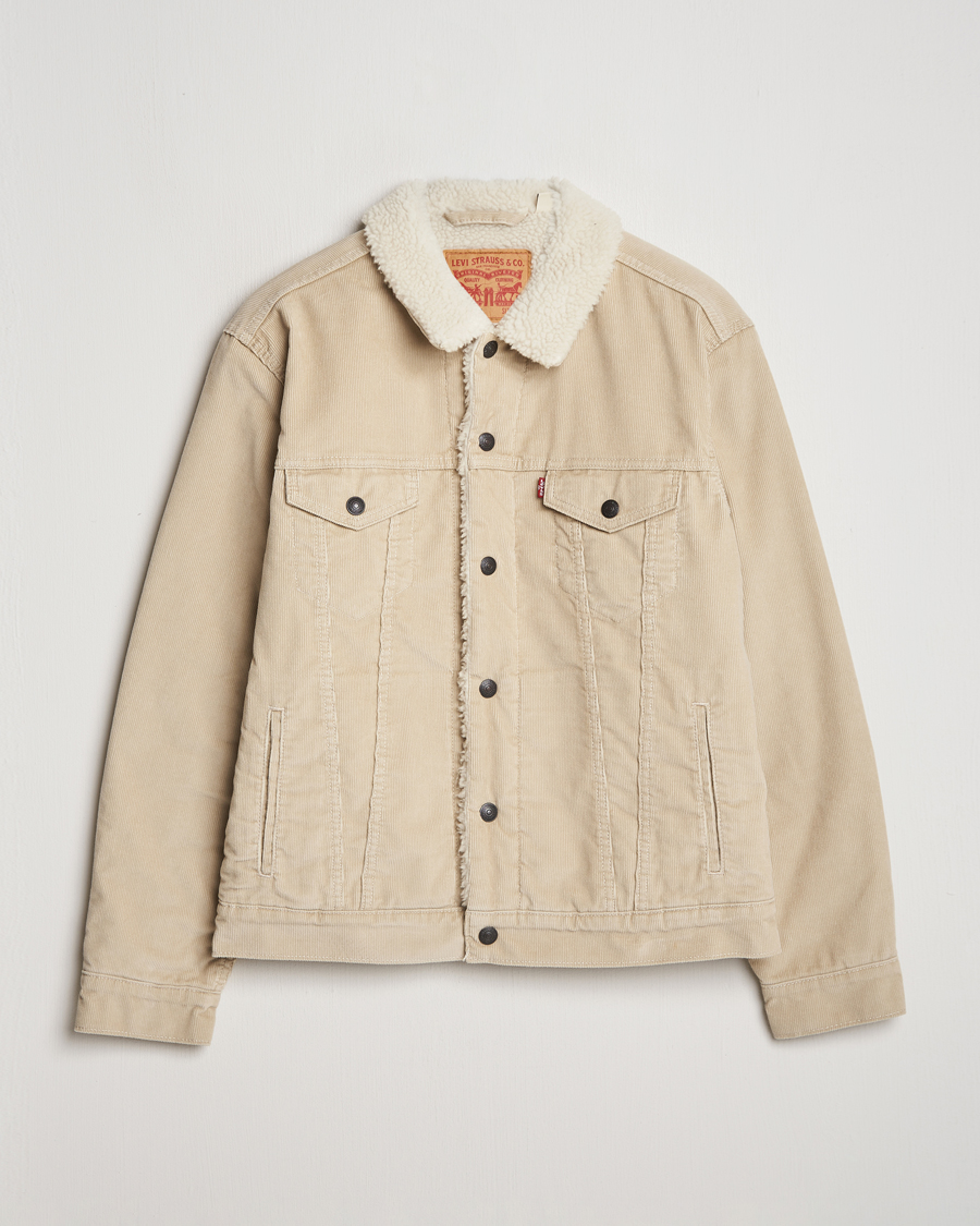 Herren | Jacken | Levi's | Type III Sherpa Trucker Fields Of Rye Cord