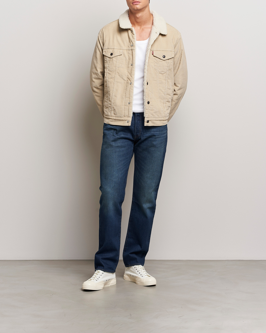 Herren | Jacken | Levi's | Type III Sherpa Trucker Fields Of Rye Cord
