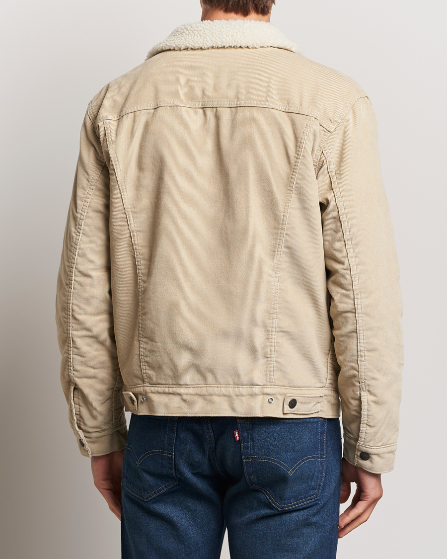Herren | Jacken | Levi's | Type III Sherpa Trucker Fields Of Rye Cord