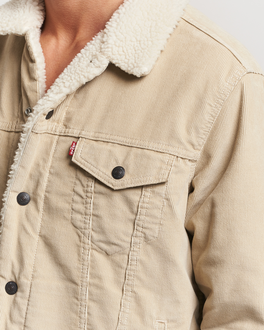 Herren | Jacken | Levi's | Type III Sherpa Trucker Fields Of Rye Cord