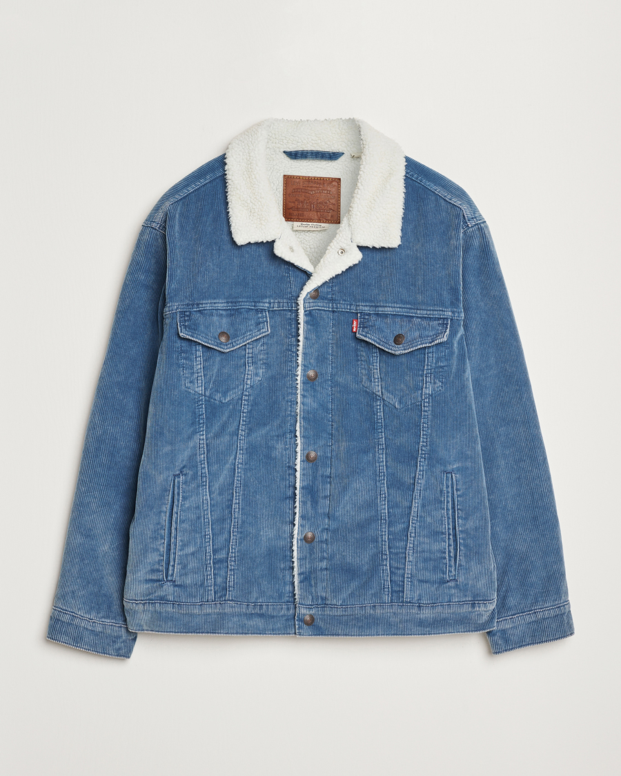 Herren | Jacken | Levi's | Relaxed Fit Sherpa Trucker Blue Spring