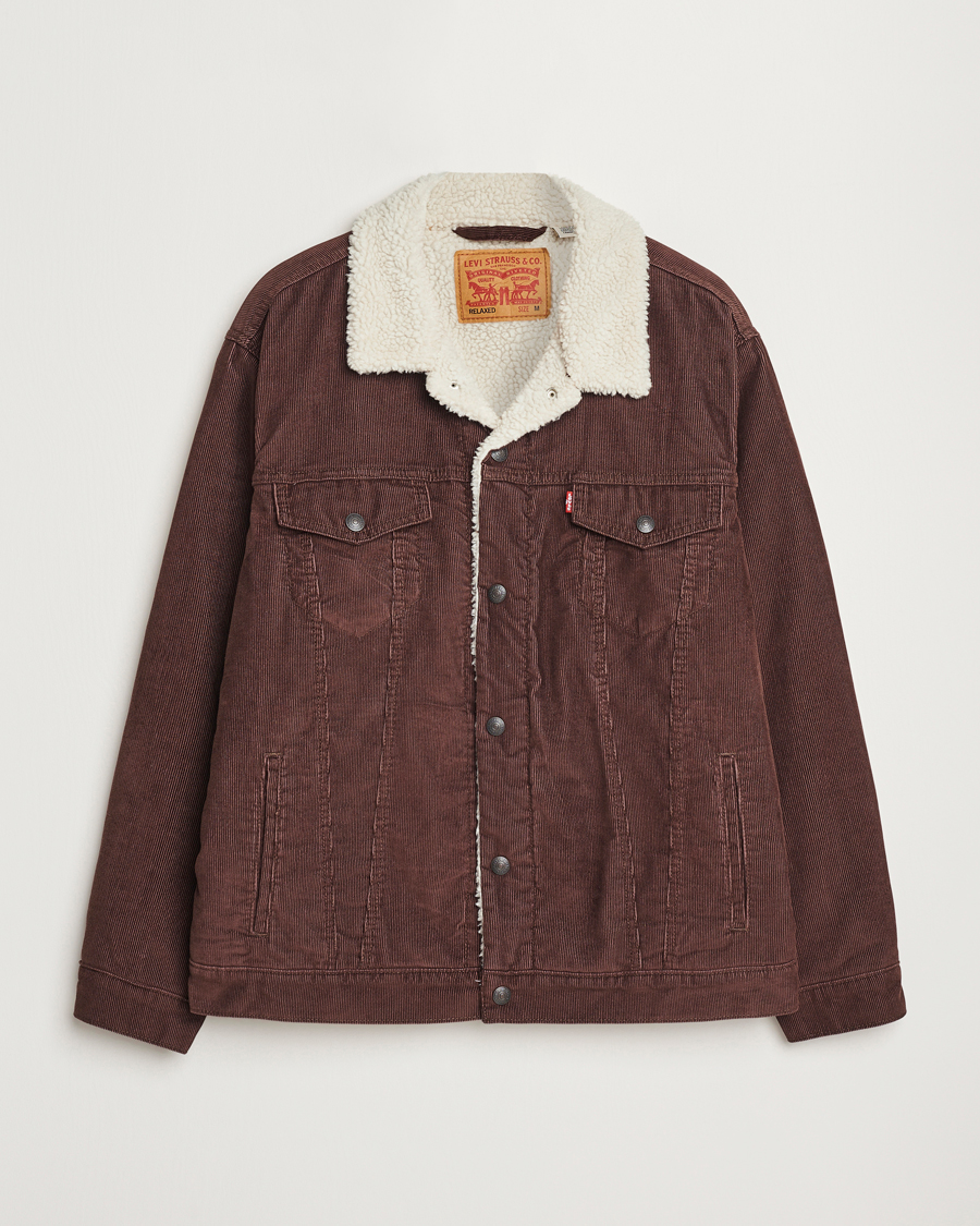 Herren | Jacken | Levi's | Relaxed Fit Sherpa Trucker Chicory Coffee