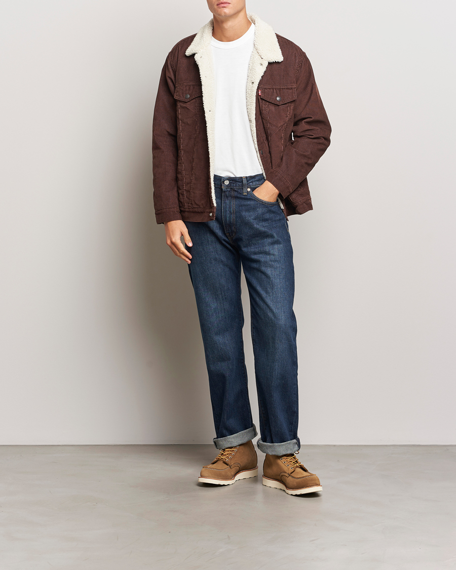 Herren | Jacken | Levi's | Relaxed Fit Sherpa Trucker Chicory Coffee