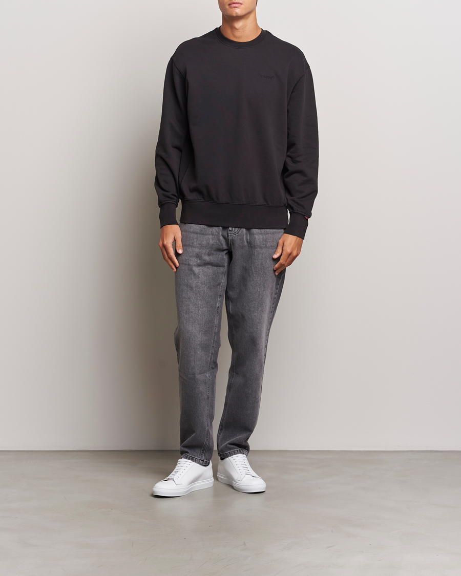 Herren | Pullover | Levi's | Garment Dyed Authentic Crew Neck Sweatshirt Black