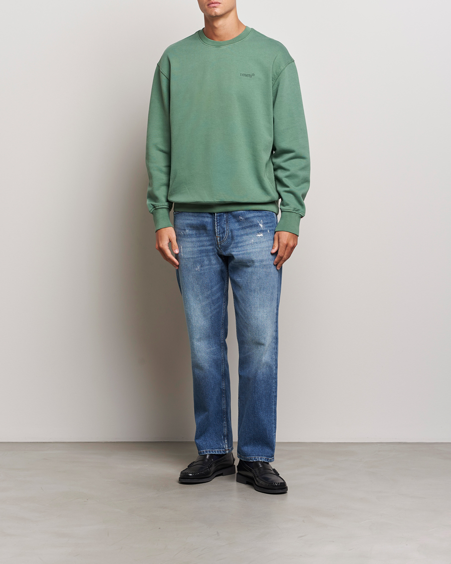 Herren | Pullover | Levi's | Garment Dyed Authentic Crew Neck Sweatshirt Myrtle