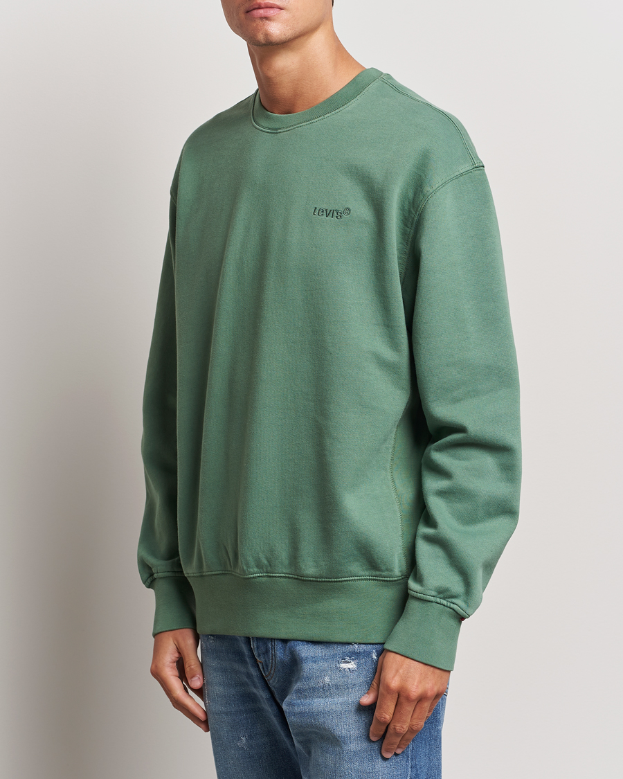 Herren | Pullover | Levi's | Garment Dyed Authentic Crew Neck Sweatshirt Myrtle