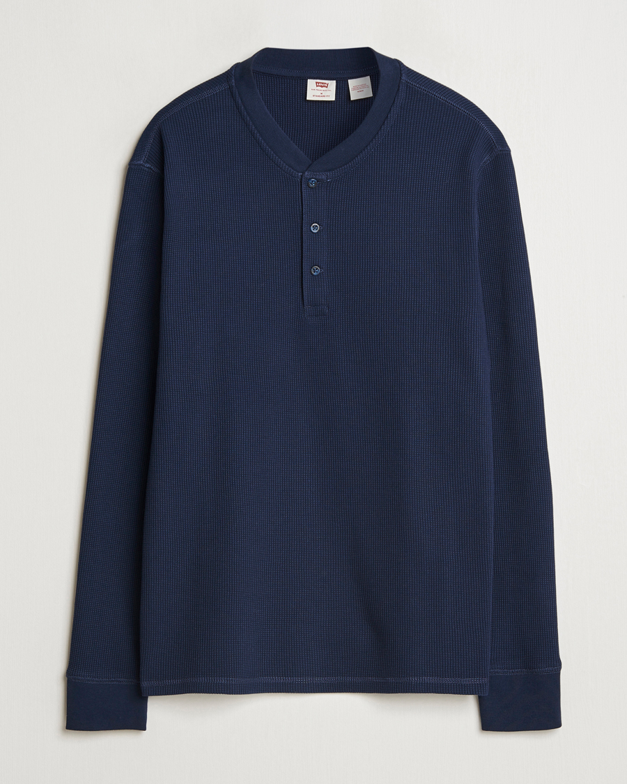 Herren | Pullover | Levi's | Thermal Henley Navy Blazer