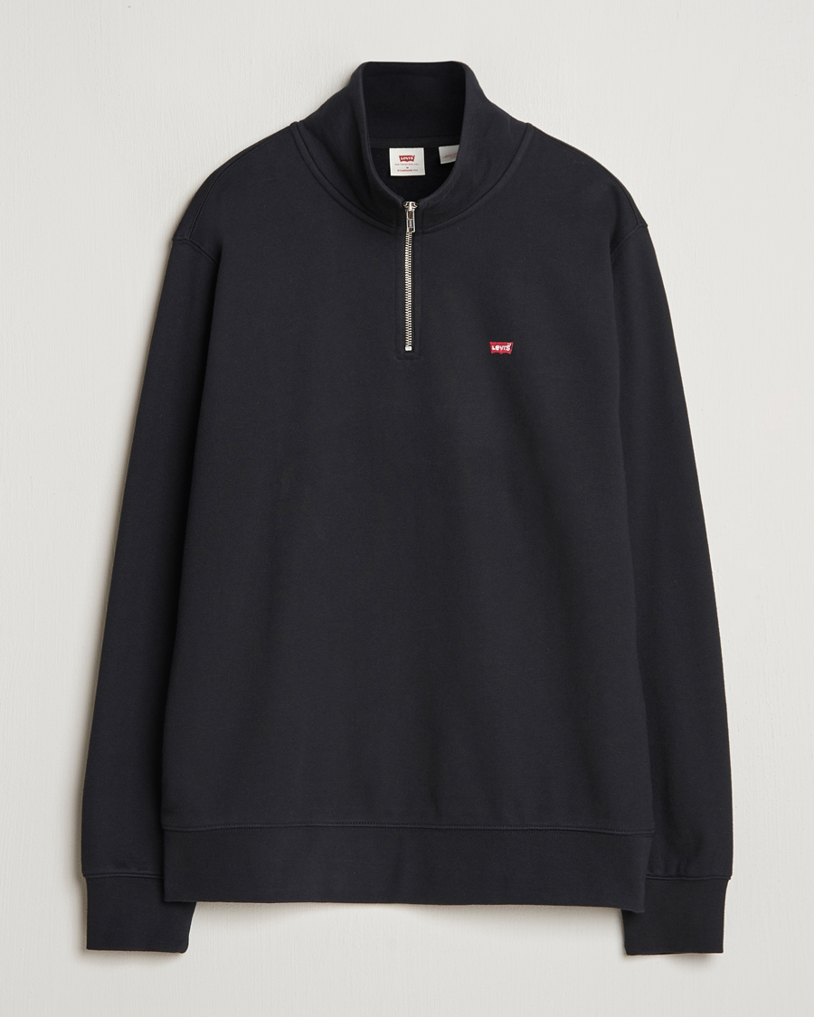 Herren | Pullover | Levi's | Original Half Zip Sweater Mineral Black