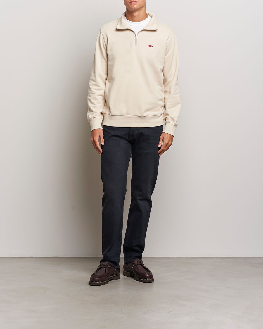 Herren | Pullover | Levi's | Original Half Zip Sweater Fog