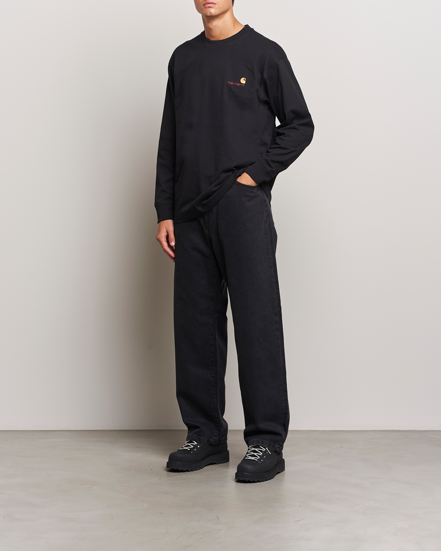 Herren | Hemden | Carhartt WIP | Landon Pant Robertson Denim Black Stone Washed