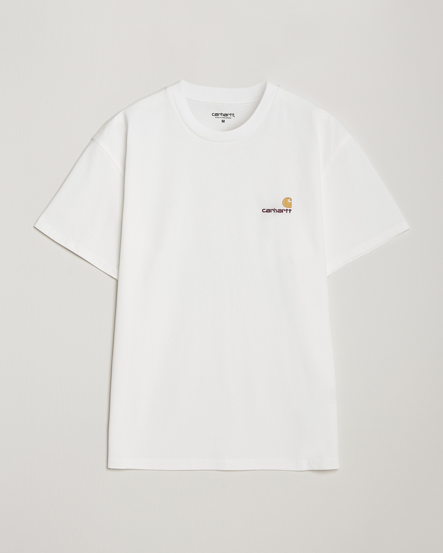 Herren | T-Shirts | Carhartt WIP | American Script Short Sleeve T-Shirt White