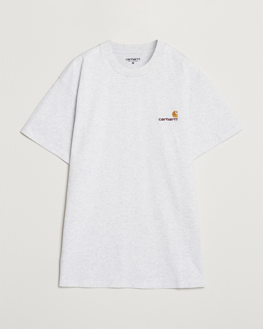 Herren | T-Shirts | Carhartt WIP | American Script Short Sleeve T-Shirt Ash Heather