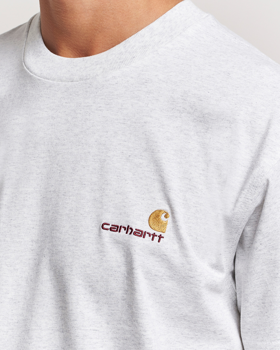 Herren | T-Shirts | Carhartt WIP | American Script Short Sleeve T-Shirt Ash Heather